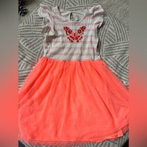 Girls dress with butterfly